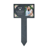 Personalised Pink Floral Photo Upload Plant Slate Garden Sign