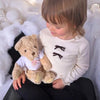 Personalised Happy Elephant Gift Hamper - Teddy & Baby Vest
