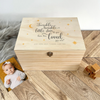 Personalised Twinkle Twinkle New Baby Wooden Memory Box