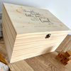 Personalised Twinkle Twinkle New Baby Wooden Memory Box