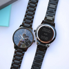 Men's Architect Stainless Steel Apollo Black - Modern Font Engraving
