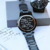 Handwriting Engraving Men's Stainless Steel Architect Apollo Black Watch