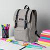 Personalised Satchel Backpack With USB Charging Cable
