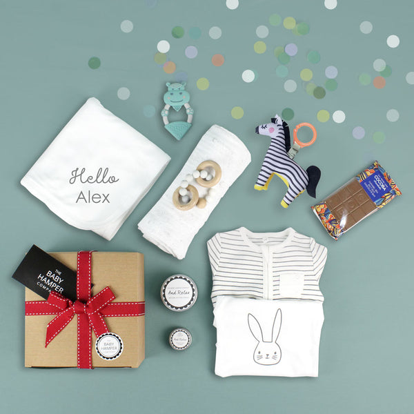 Personalised Designer Unisex Baby Gift Box