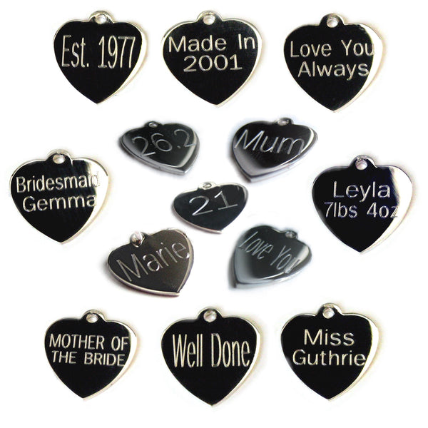 Personalised Sterling Silver Cross Charm Necklace