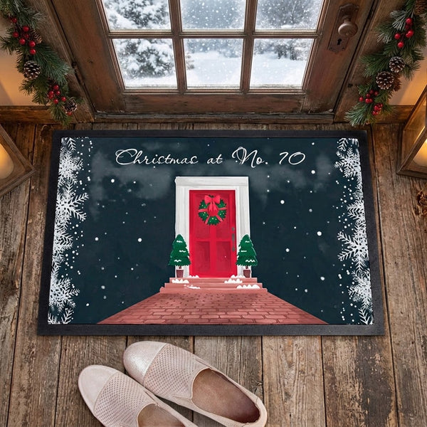 Personalised Festive Home Door Mat