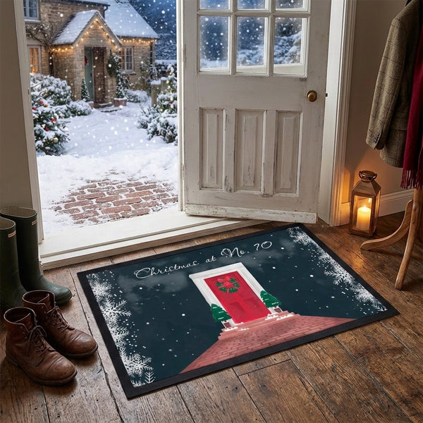 Personalised Festive Home Door Mat