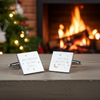 Personalised To the Moon and Back Square Cufflinks