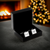 Personalised Hands and Feet New Baby Square Cufflinks