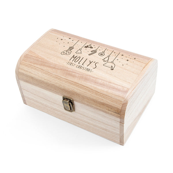 Personalised Baby's First Christmas Eve Chest