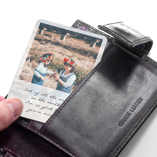 Personalised Mum's Photo Upload Wallet Keepsake
