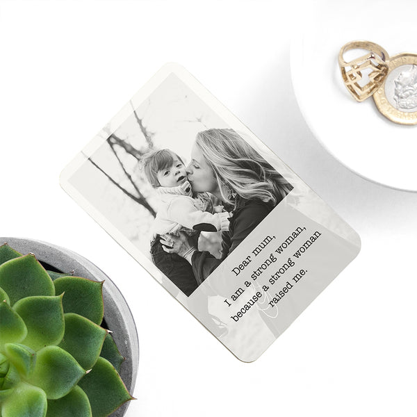 Personalised Mum's Photo Upload Wallet Keepsake