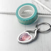 Personalised Heart Photo Upload Keyring