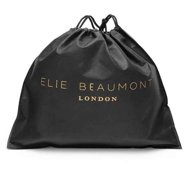 Personalised Elie Beaumont Cross Body Light Blue Leather Bag with Choice of Strap