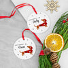 Personalised Little Dog Ceramic Christmas Ornament