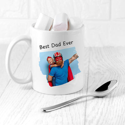Personalised Best Dad Photo Upload Ceramic Mug