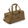Monogrammed Luxury Waxed Canvas Holdall