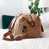 Monogrammed Luxury Waxed Canvas Holdall