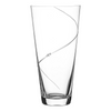 Personalised Silhouette Swirl Conical Vase with Swarovski Crystals