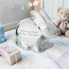 Personalised Silver Plated Rabbit Money Box
