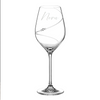 Personalised Graceful Arc White Wine Glass with Swarovski Crystals