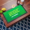 Personalised Football Quote Football Bar Mat