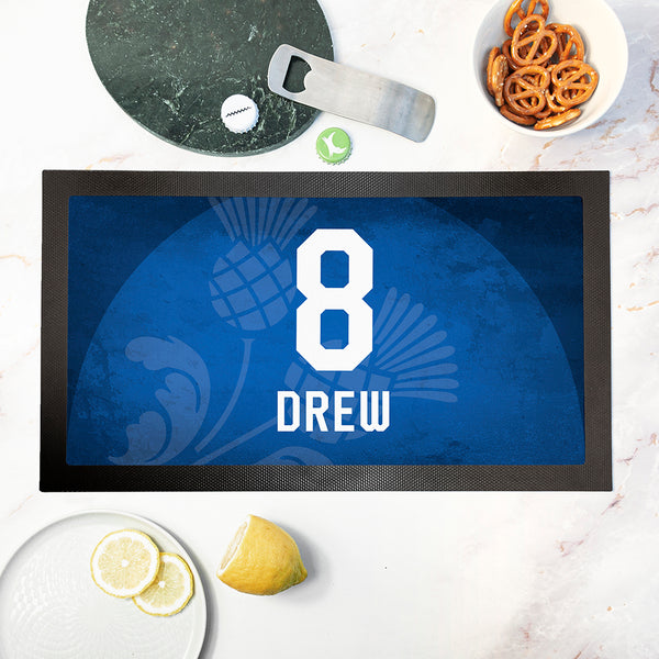 Personalised Scotland Football Bar Mat