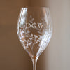 Personalised Botanical Crystal Wine Glasses - Set of Two