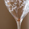 Personalised Botanical Crystal Wine Glasses - Set of Two