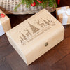 Personalised Festive Forest Christmas Eve Keepsake Chest