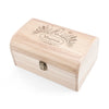Personalised Robin Botanical Christmas Keepsake Chest