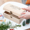 Personalised Robin Botanical Christmas Keepsake Chest