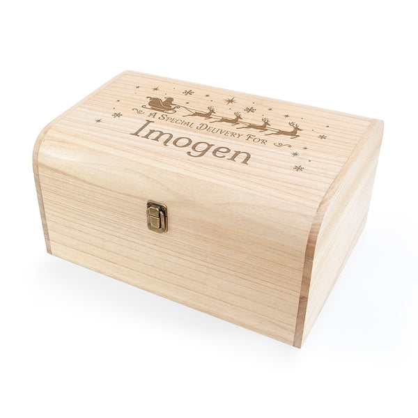 Personalised Santa's Special Delivery Christmas Eve Chest