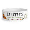 Personalised Halloween Ceramic Treats Serving Bowl