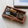 Personalised Brass Compass, Telescope and Magnifying Glass Gift Set