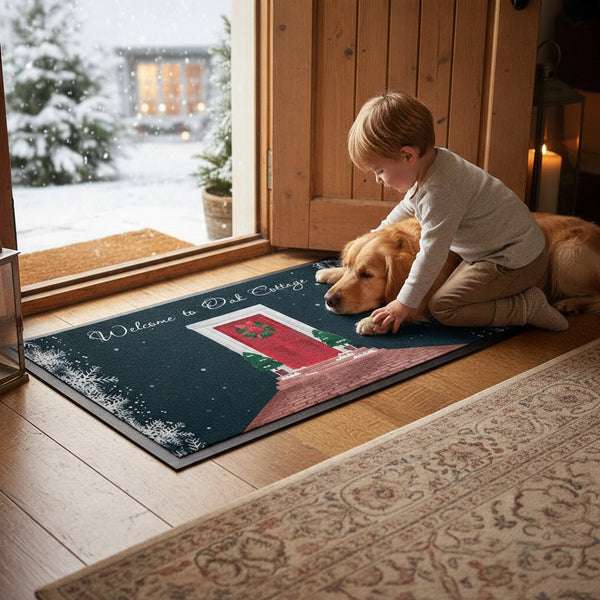 Personalised Festive Home Door Mat