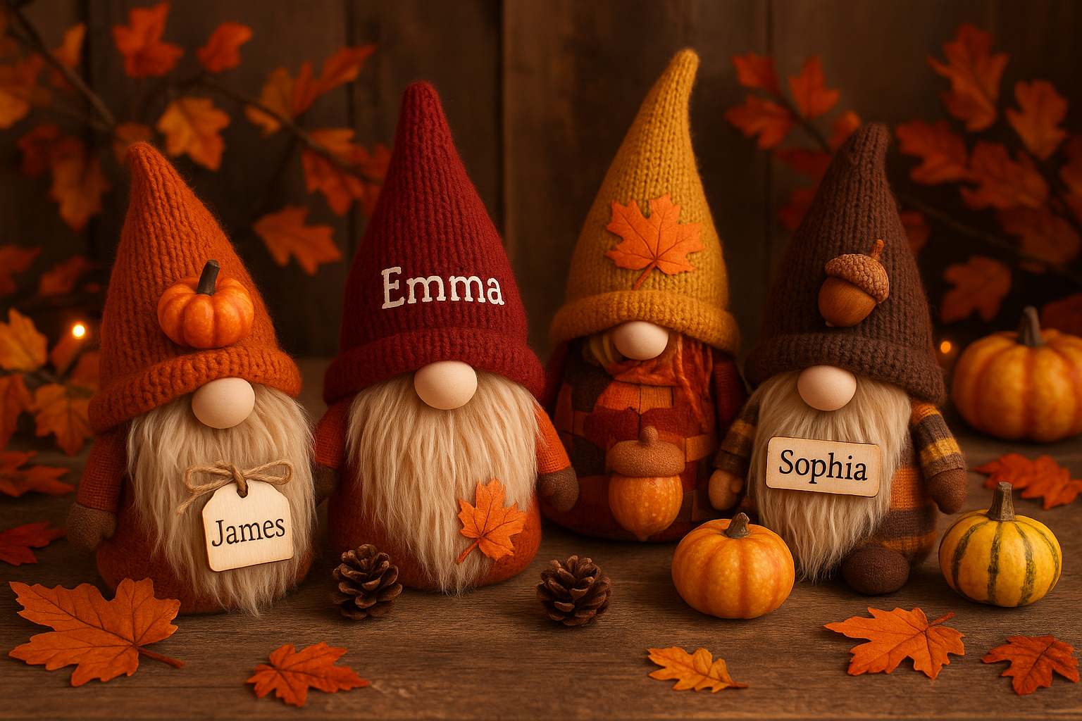 personalised autumn gonk gifts