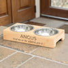 Personalised Bamboo Pet Bowl Set