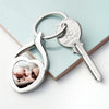 Personalised Heart Photo Upload Keyring