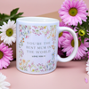Best Mum Personalised Ceramic Floral Mug