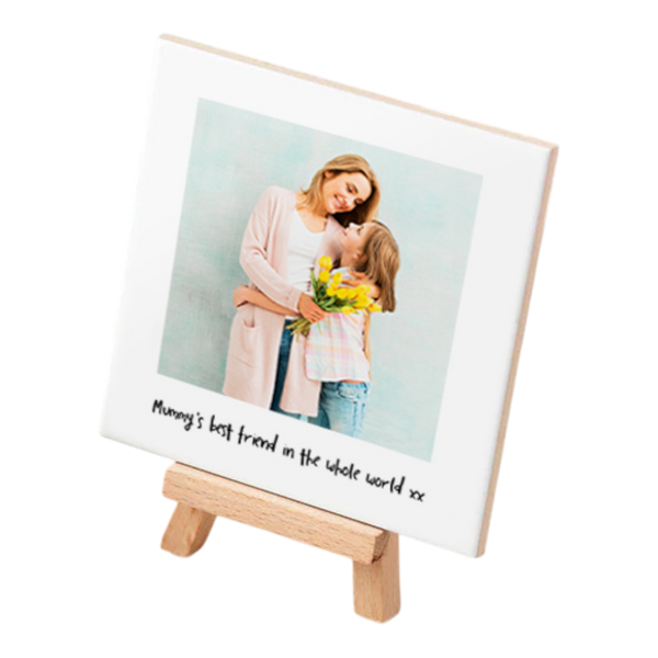 Personalised Ceramic Photo Upload and Mini Easel