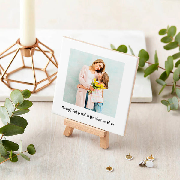 Personalised Ceramic Photo Upload and Mini Easel