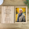 Personalised Wreath Memorial Wooden Book Photo Frame 7" x 5" Photo