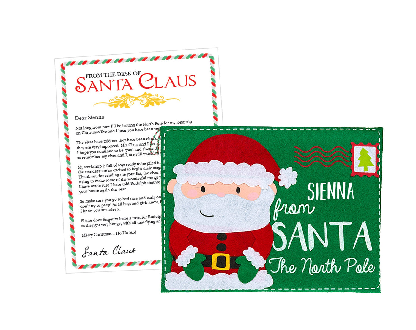 Personalised Santa Letter & Envelope Father Christmas Letter - Shop Personalised Gifts