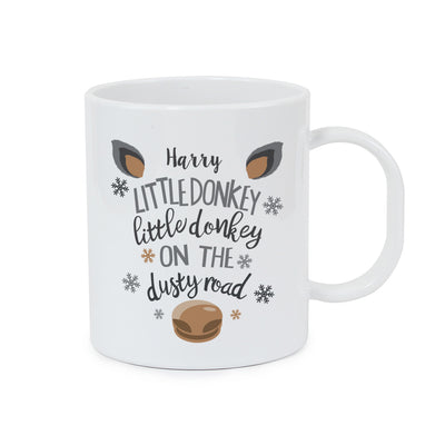 Personalised Little Donkey Plastic Mug