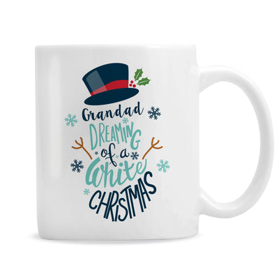 Personalised White Christmas Ceramic Mug