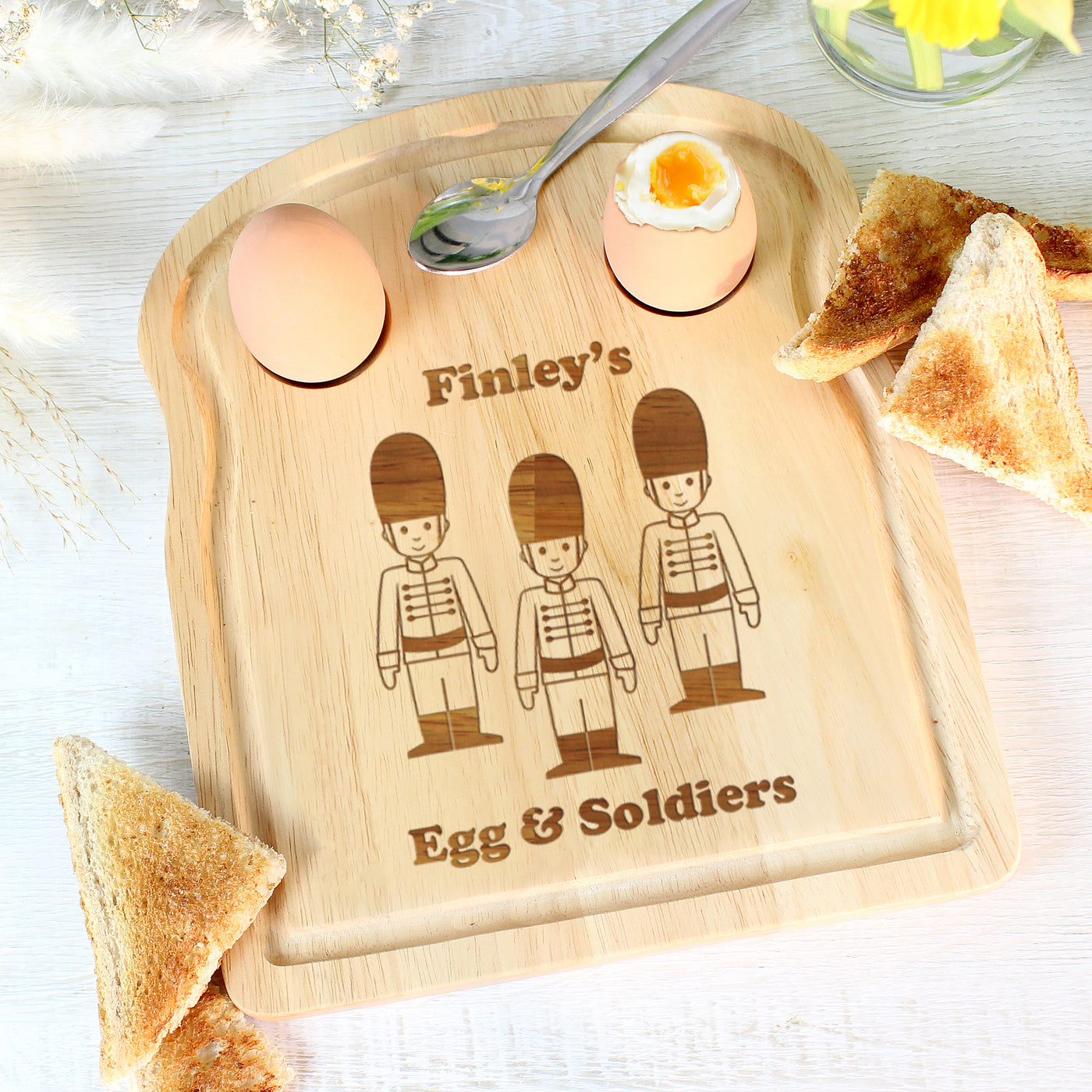 Personalised Soldiers Egg & Toast Board