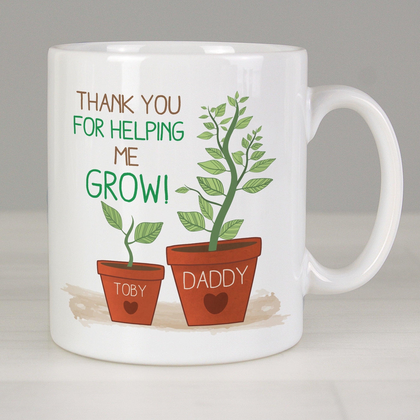 Personalised Helping Me Grow Ceramic Mug - Shop Personalised Gifts