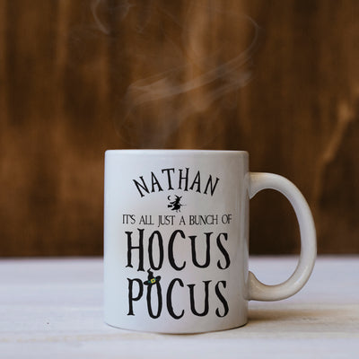 Personalised Halloween Hocus Pocus Ceramic Mug