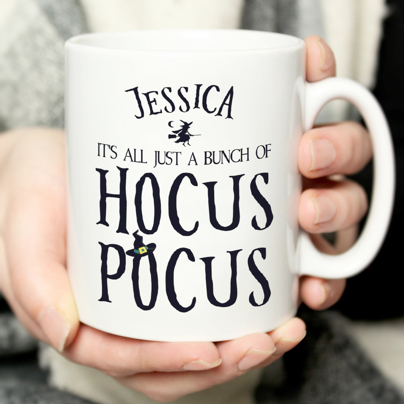 Personalised Halloween Hocus Pocus Ceramic Mug